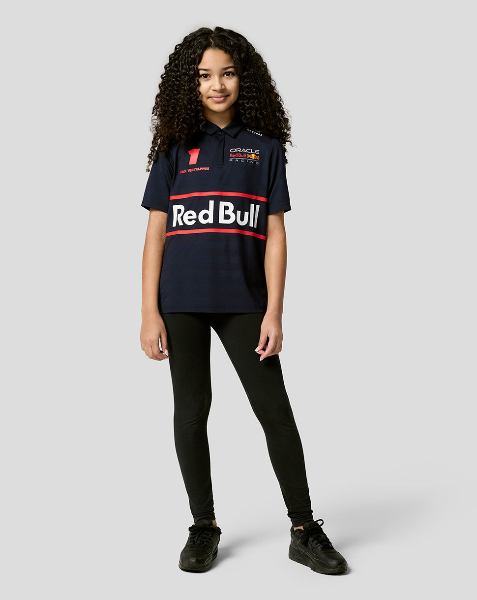 Oracle Red Bull Racing Junior Teamline Max Verstappen Short Sleeve Polo Shirt - Night Sky - Night Sky