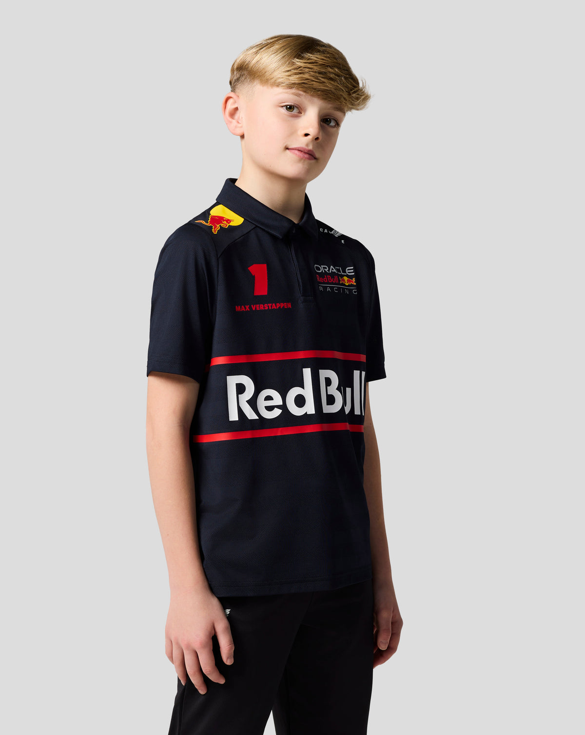 Oracle Red Bull Racing Junior Teamline Max Verstappen Short Sleeve Polo Shirt - Night Sky - Night Sky