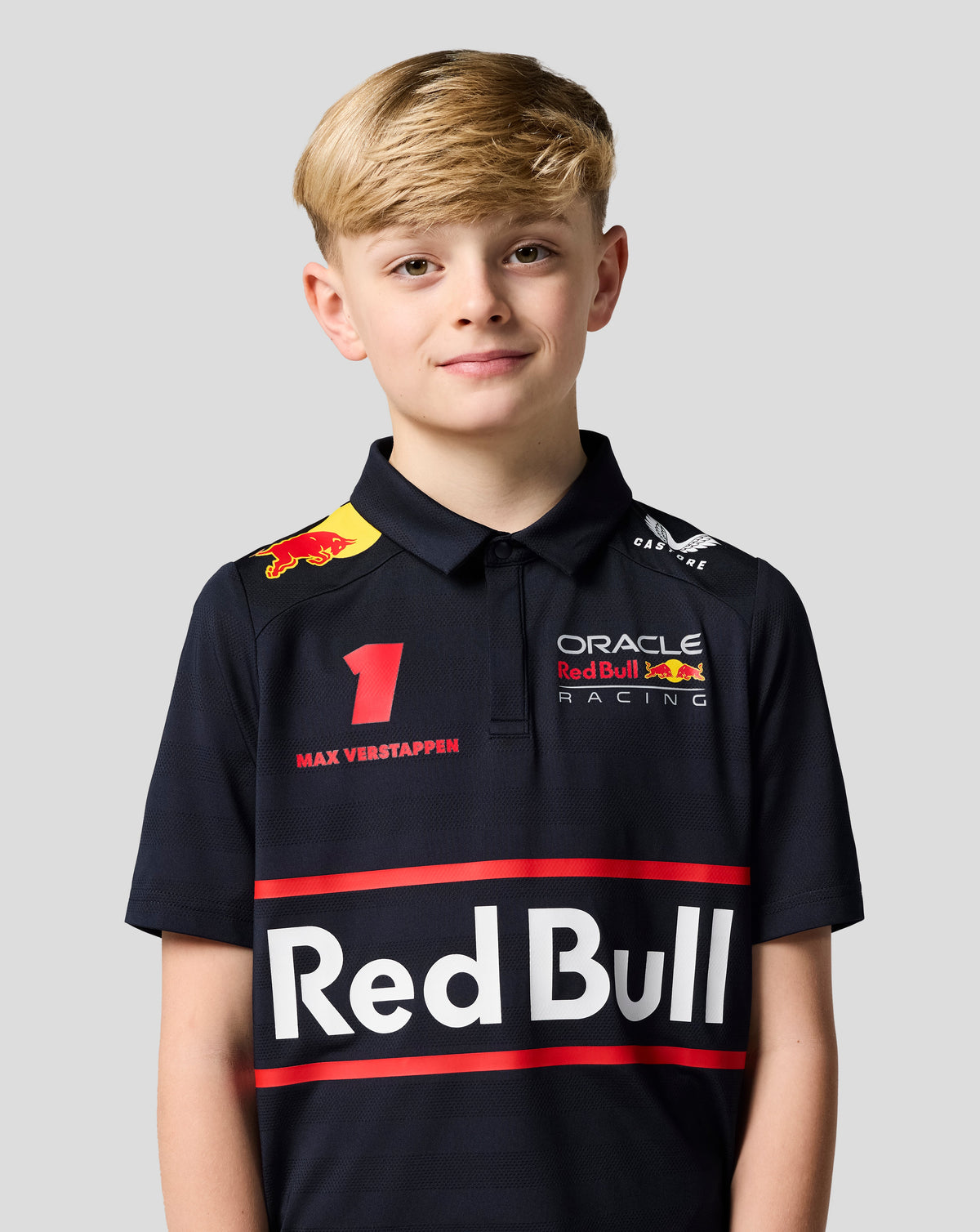 Oracle Red Bull Racing Junior Teamline Max Verstappen Short Sleeve Polo Shirt - Night Sky - Night Sky