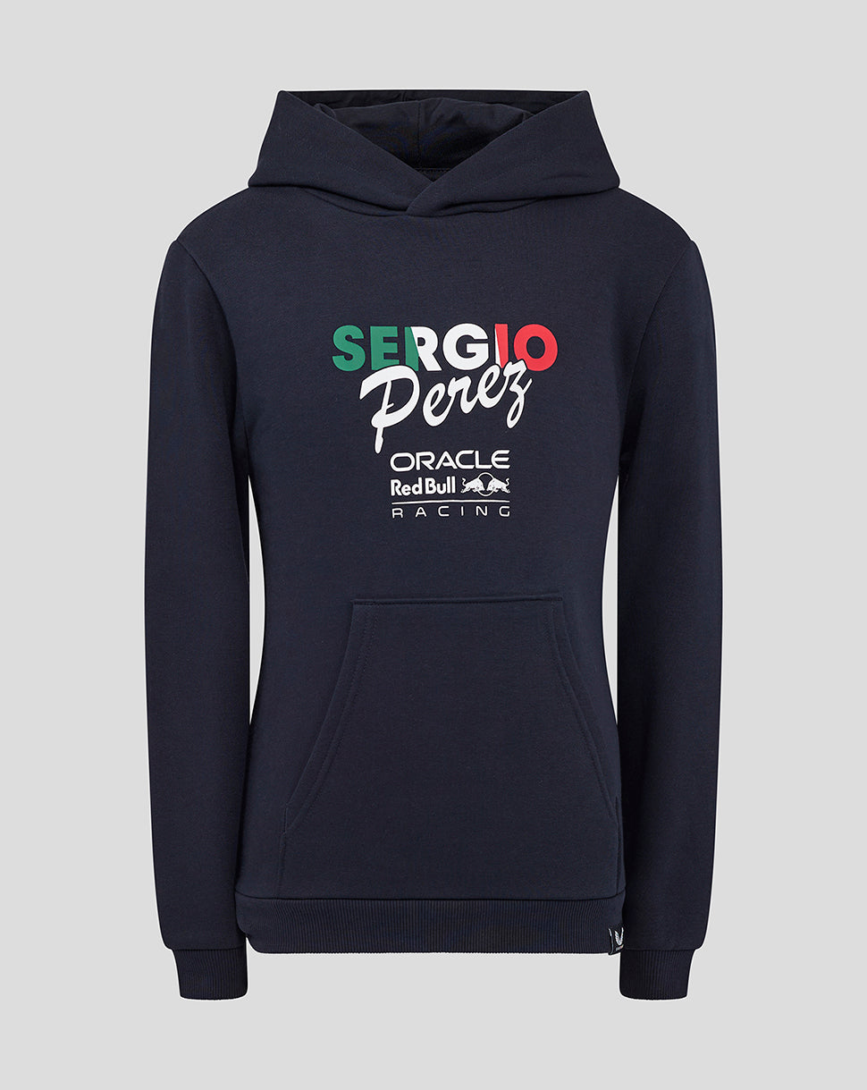 Oracle Red Bull Racing Junior Sergio Perez Flag Pullover Hoodie - Night Sky - Night Sky