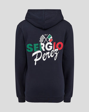 Oracle Red Bull Racing Junior Sergio Perez Flag Pullover Hoodie - Night Sky