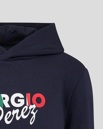 Oracle Red Bull Racing Junior Sergio Perez Flag Pullover Hoodie - Night Sky