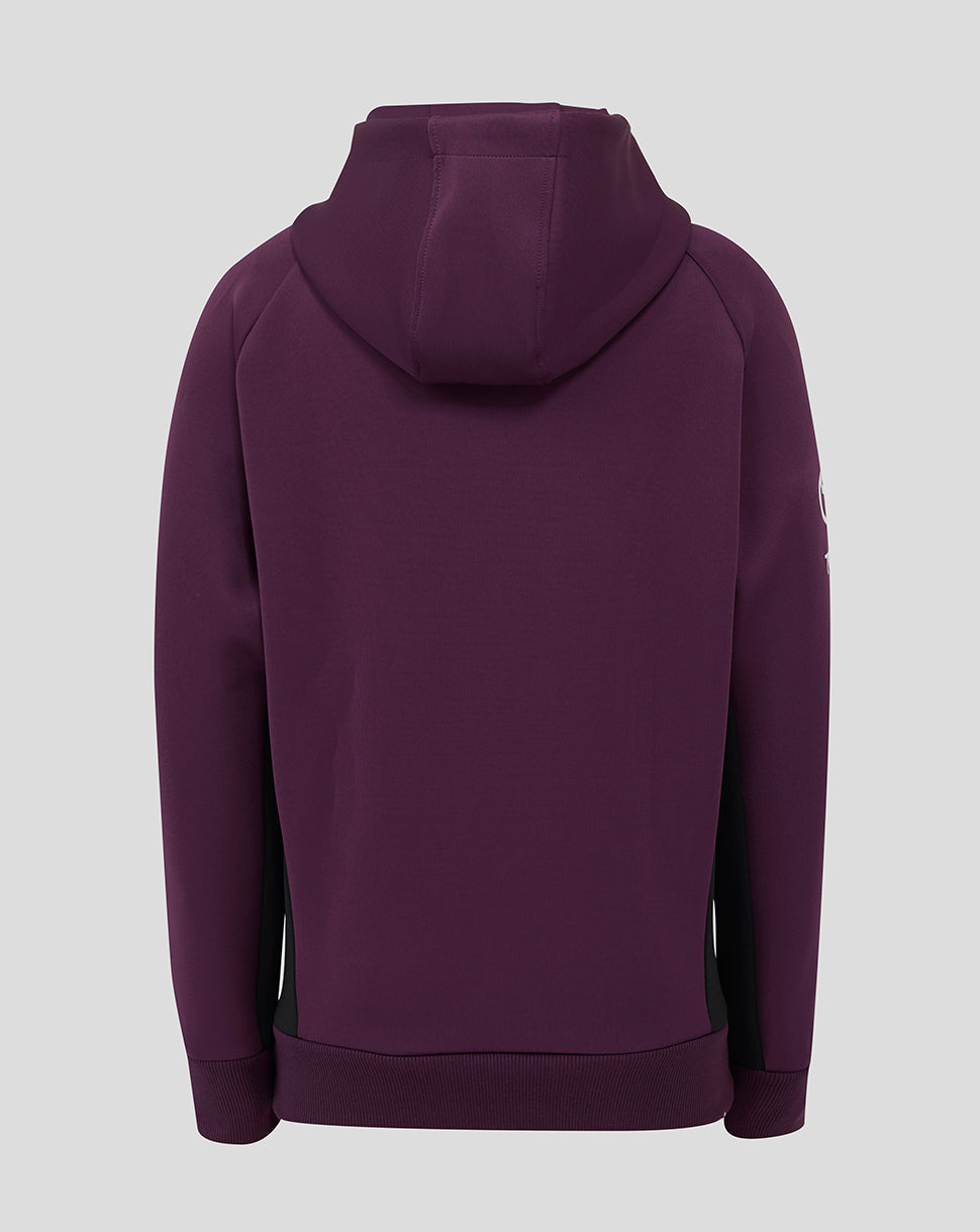 England Cricket Training Junior Hoody 25/26 - Blackberry Wine/Caviar