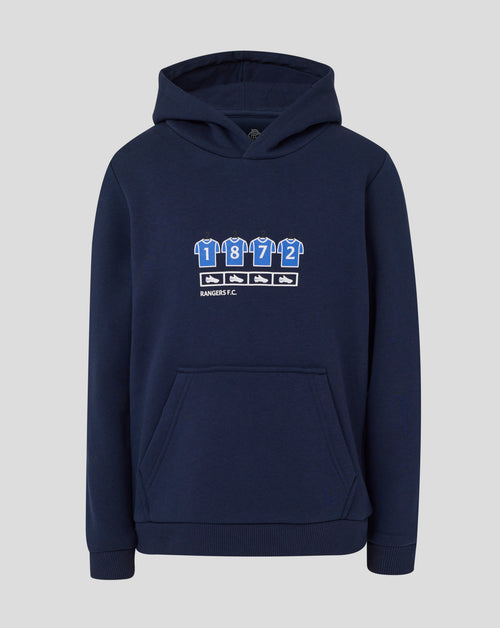 Rangers Junior 25/26 Changing Room Hoodie - Black Iris