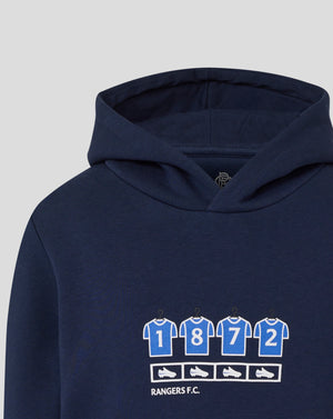 Rangers Junior 25/26 Changing Room Hoodie - Black Iris