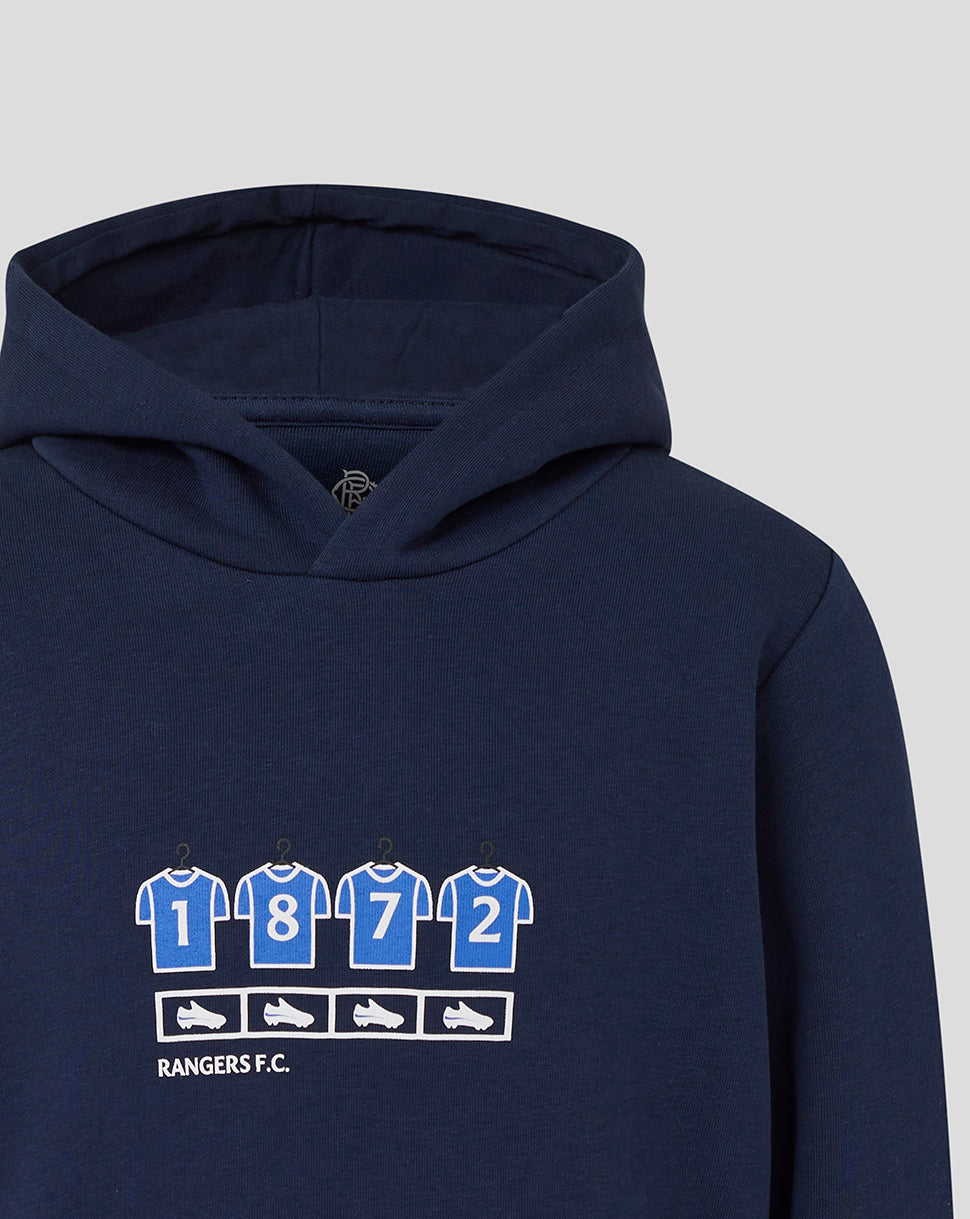 Rangers Junior 25/26 Changing Room Hoodie - Black Iris - Black Iris