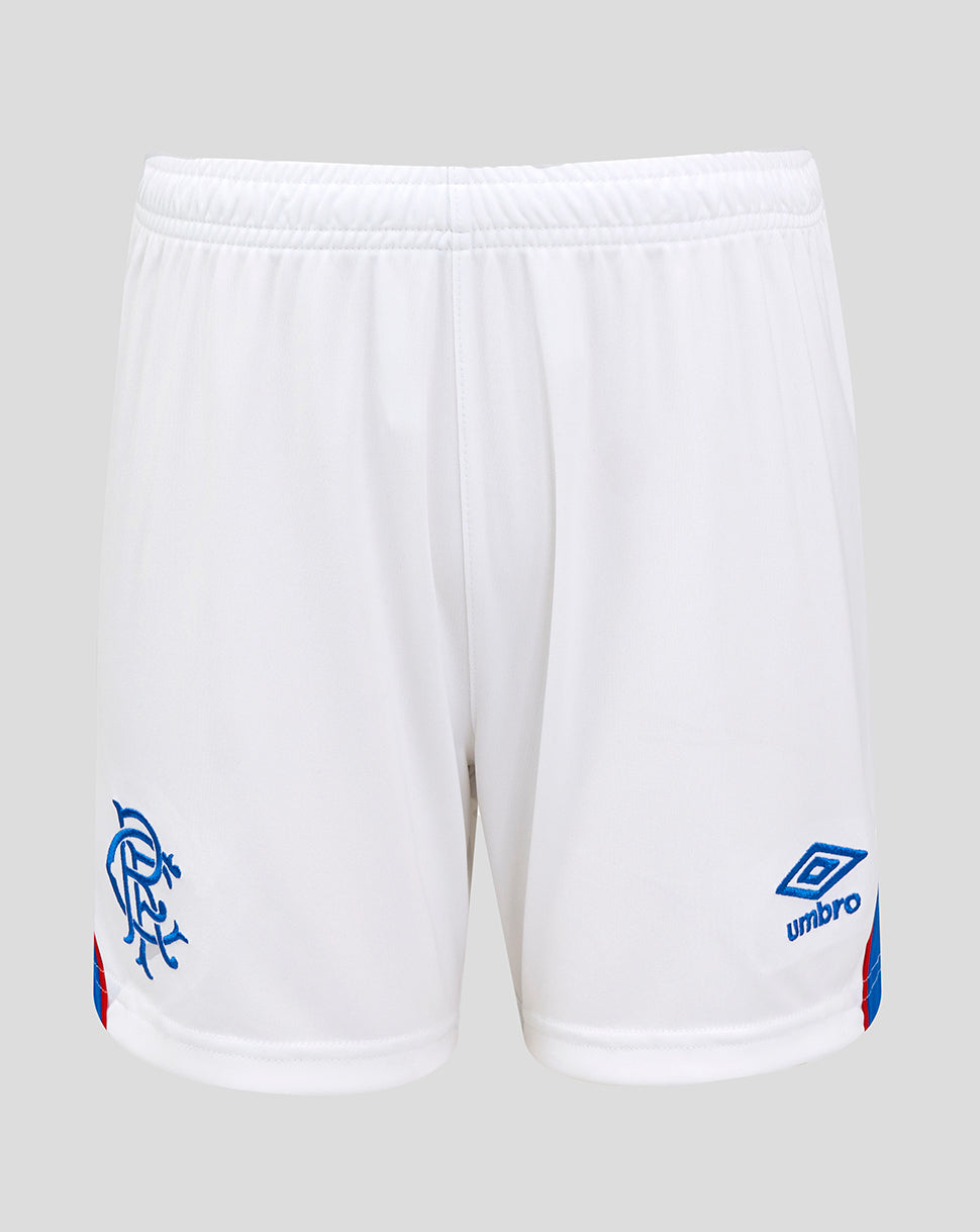Rangers FC Junior 25/26 Home Shorts - Brilliant White/Lapis Blue