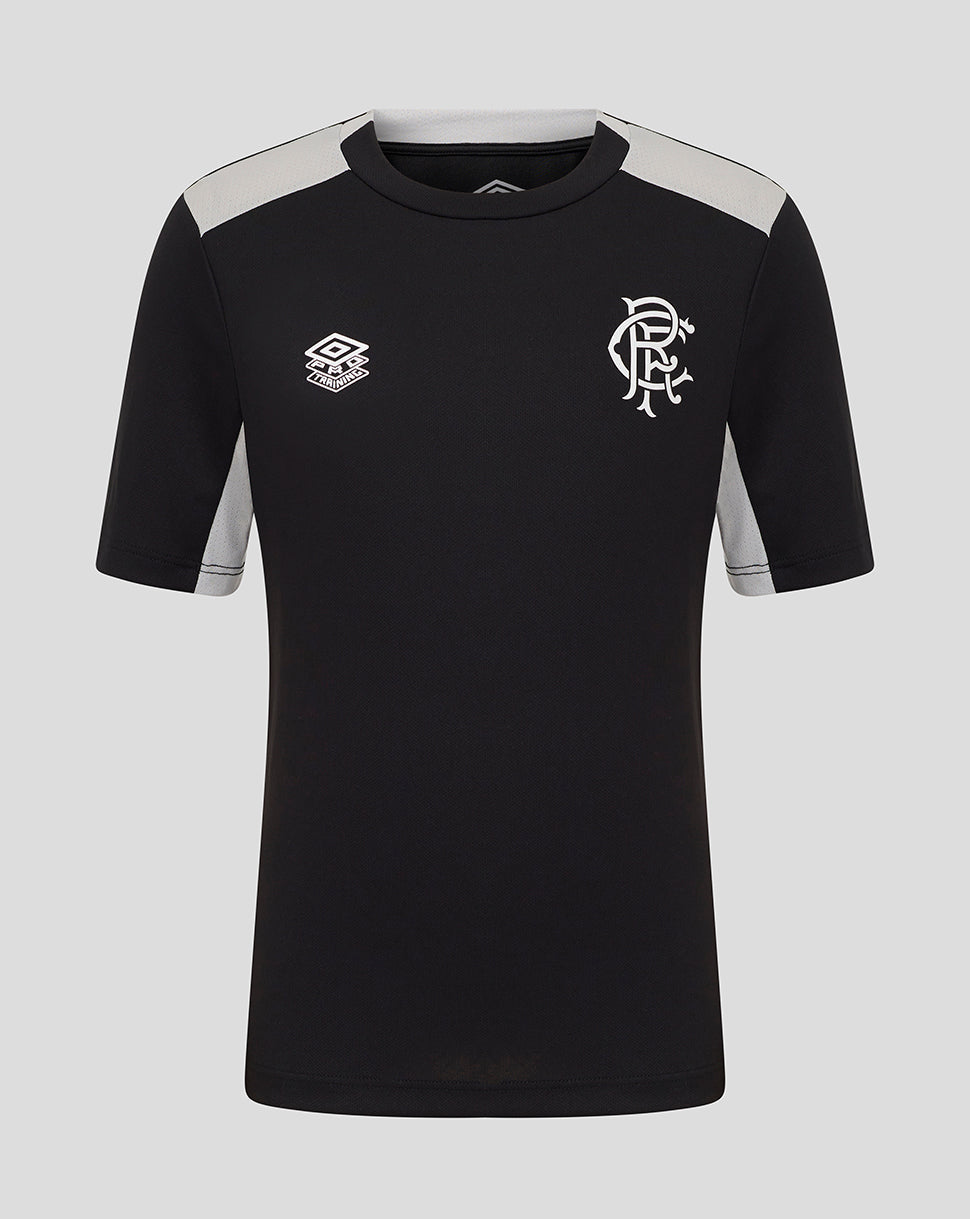 Rangers Junior 25/26 Coaches Training Short Sleeve Tee - Caviar