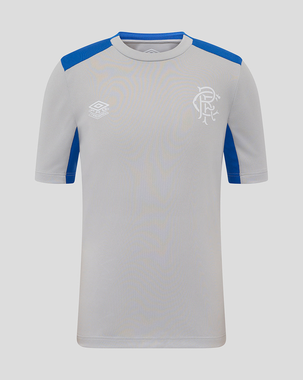 Rangers Junior 25/26 Players Training Short Sleeve Tee - Microchip