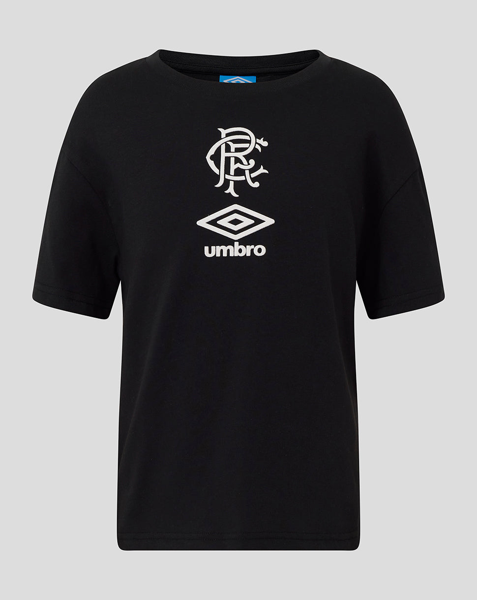 Rangers Junior 25/26 Travel Short Sleeve Tee - Caviar