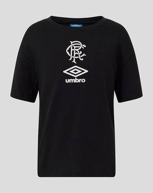 Rangers Junior 25/26 Travel Short Sleeve Tee - Caviar