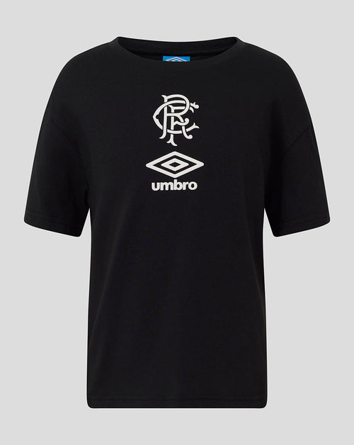 Rangers Junior 25/26 Travel Short Sleeve Tee - Caviar