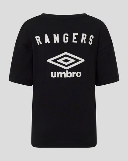 Rangers Junior 25/26 Travel Short Sleeve Tee - Caviar