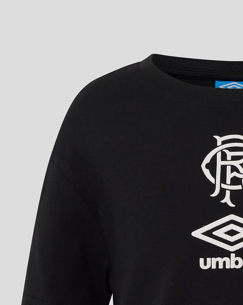 Rangers Junior 25/26 Travel Short Sleeve Tee - Caviar