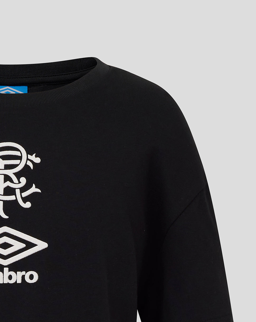 Rangers Junior 25/26 Travel Short Sleeve Tee - Caviar