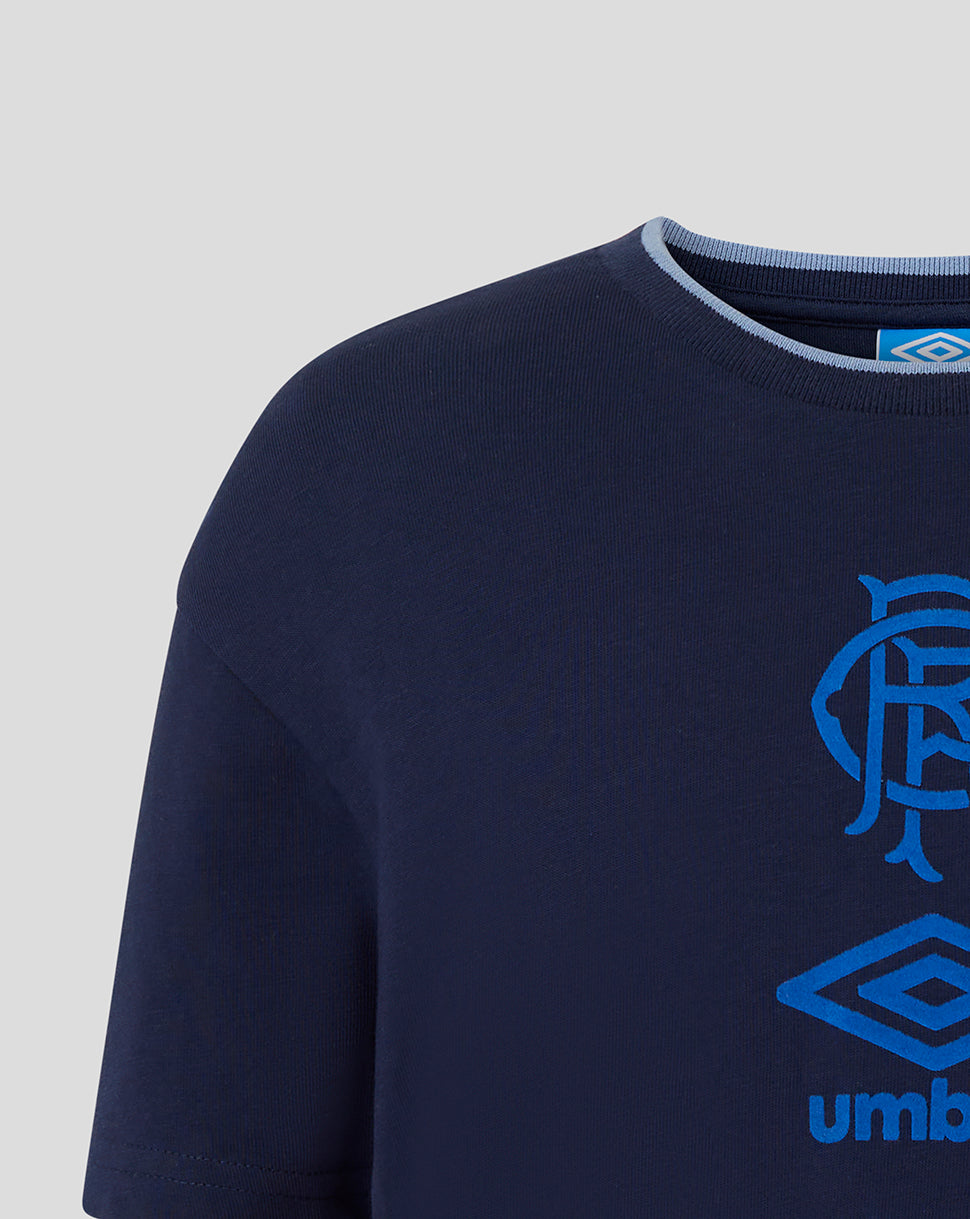 Rangers Junior 25/26 Travel Short Sleeve Tee - Peacoat - Peacoat