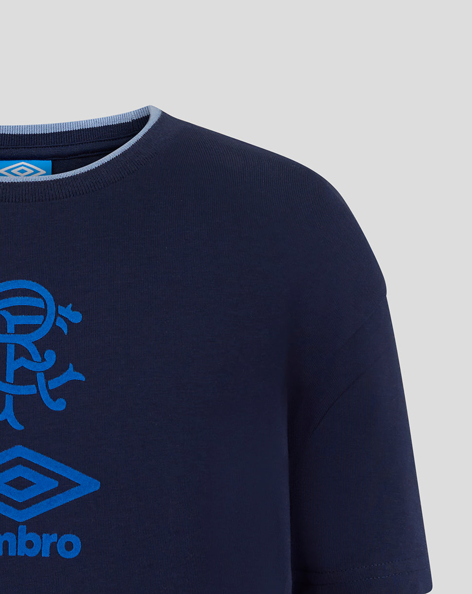 Rangers Junior 25/26 Travel Short Sleeve Tee - Peacoat - Peacoat