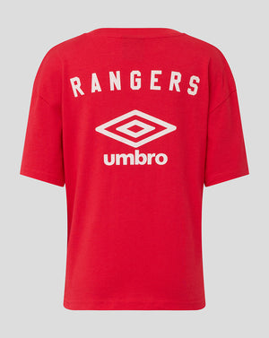 Rangers Junior 25/26 Travel Short Sleeve Tee - Red