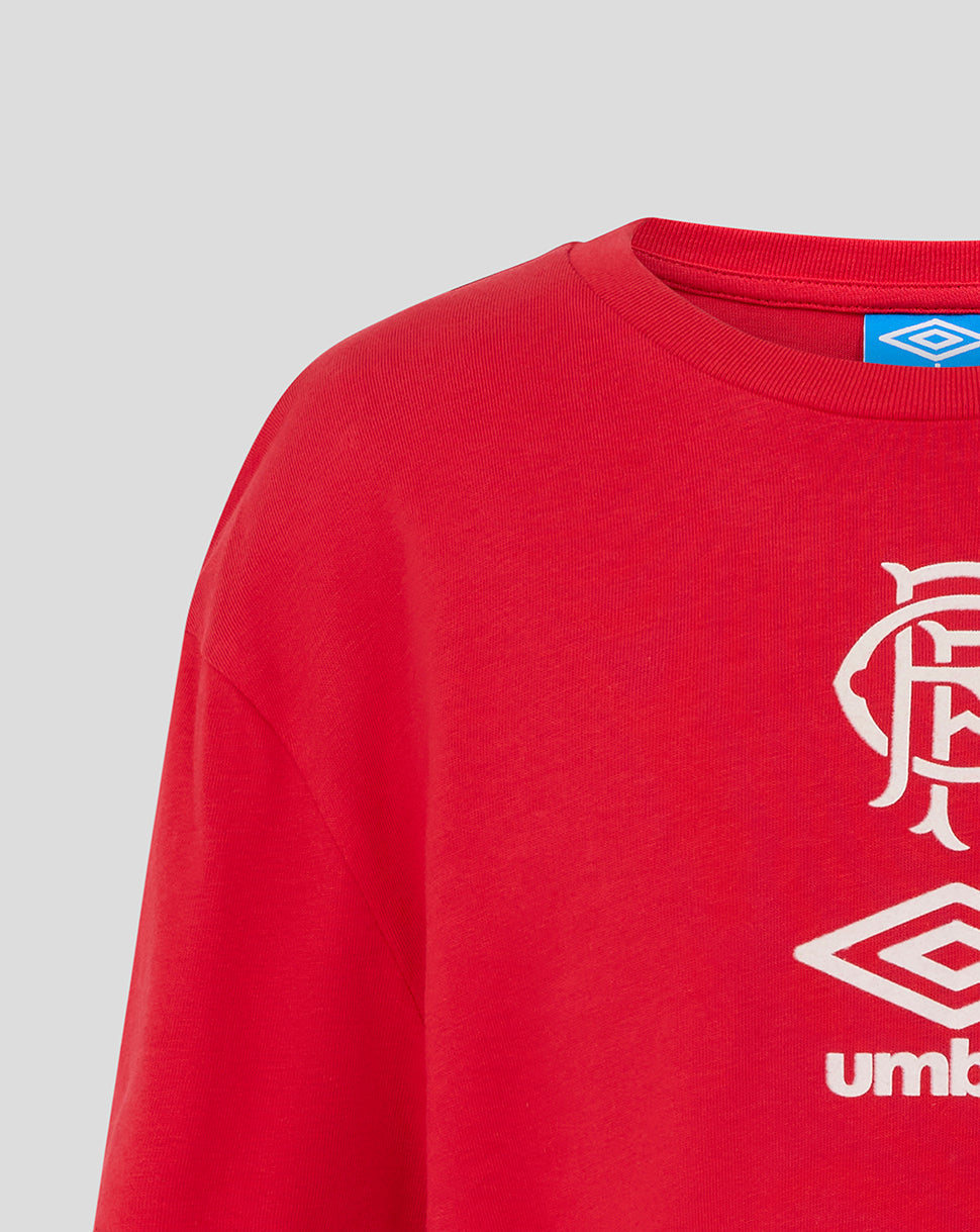 Rangers Junior 25/26 Travel Short Sleeve Tee - Red - Lollipop