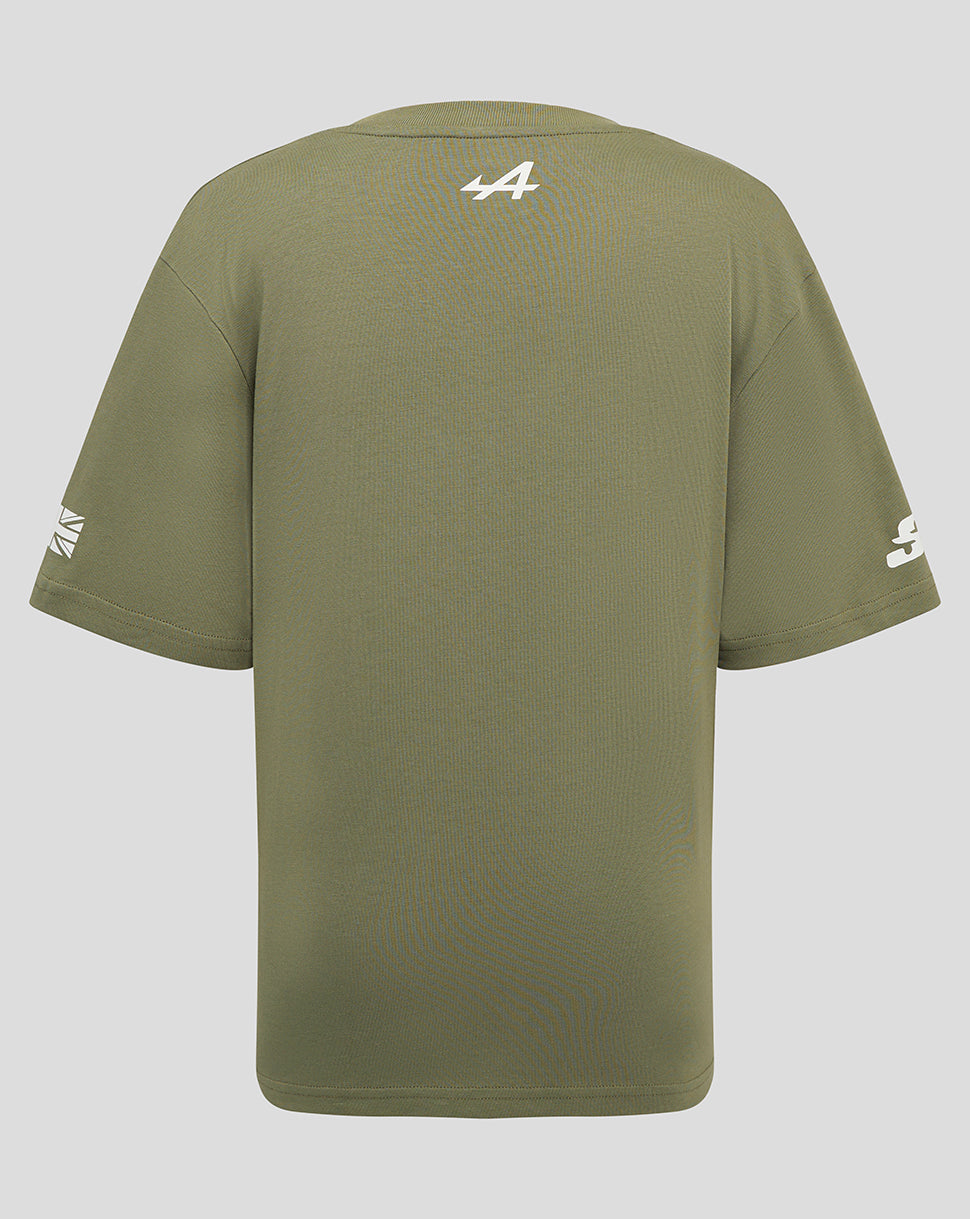 BWT Alpine Formula 1 Team Silverstone Junior T-Shirt - Green - Deep Lichen Green