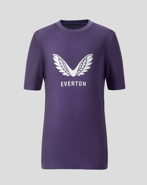 Everton FC Junior 25/26 Presentation Logo T-Shirt - Loganberry