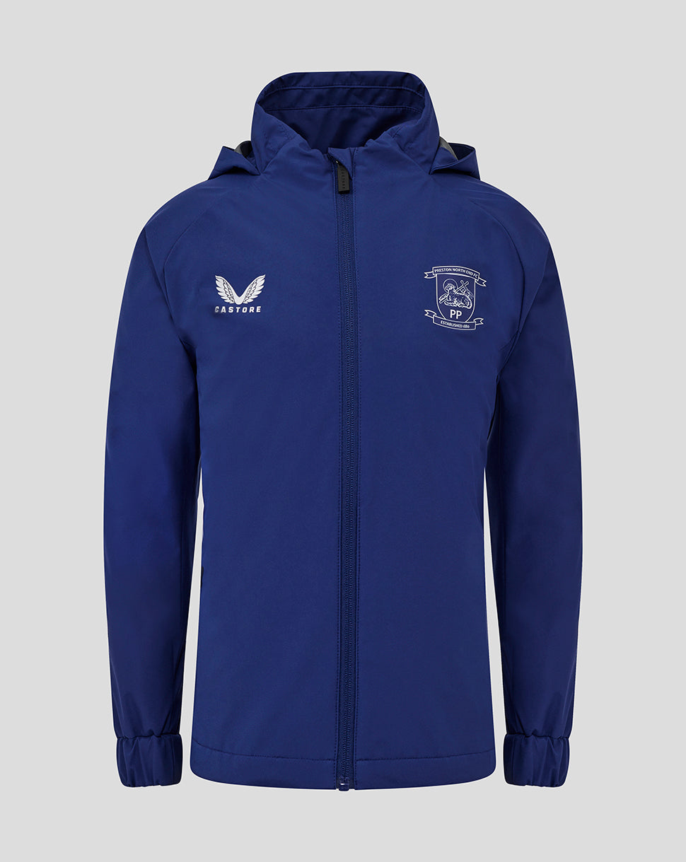 Preston North End Junior 25/26 Training Packable Hood Shower Jacket