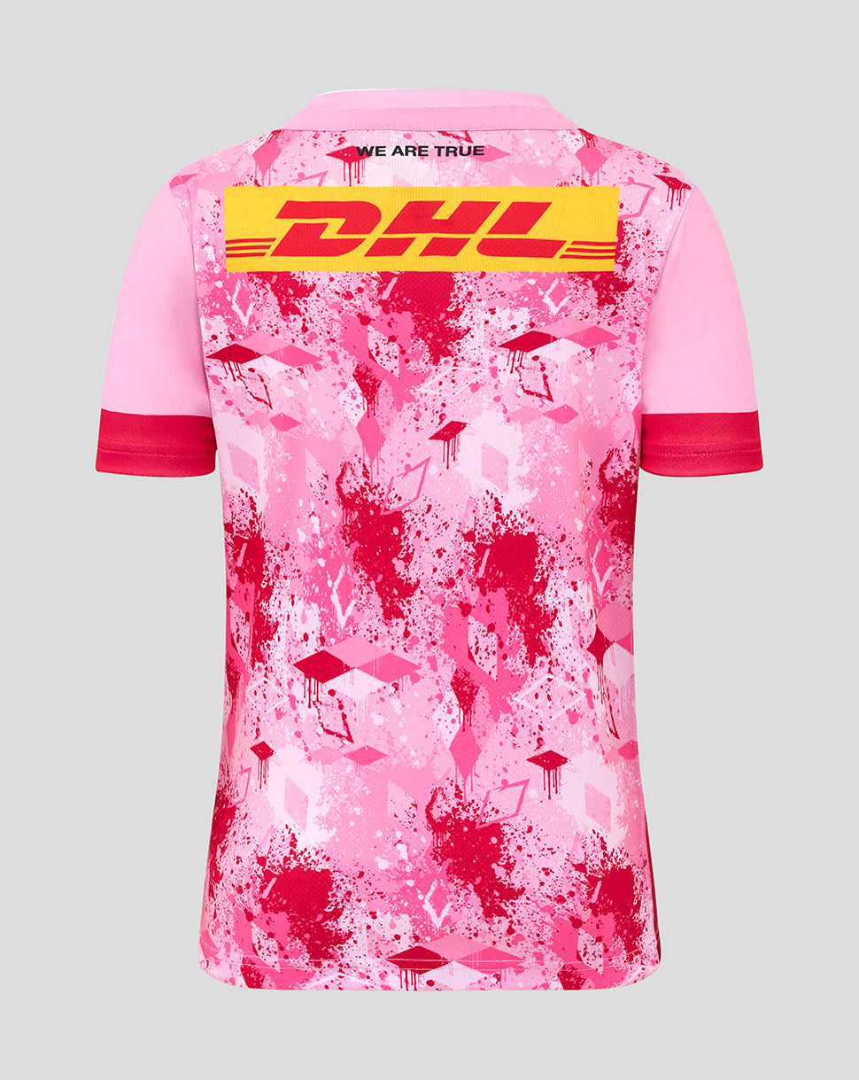 Harlequins Junior 25/26 Away Replica Shirt - Pink Frosting/Barberry