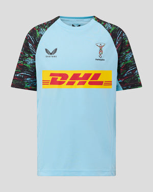Harlequins Junior 25/26 Training Short Sleeve Tee - Sky Blue