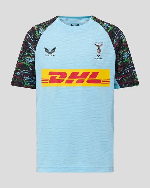 Harlequins Junior 25/26 Training Short Sleeve Tee - Sky Blue