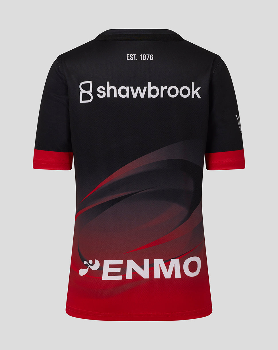 Saracens Junior 25/26 Replica Home Shirt - Caviar/Racing Red