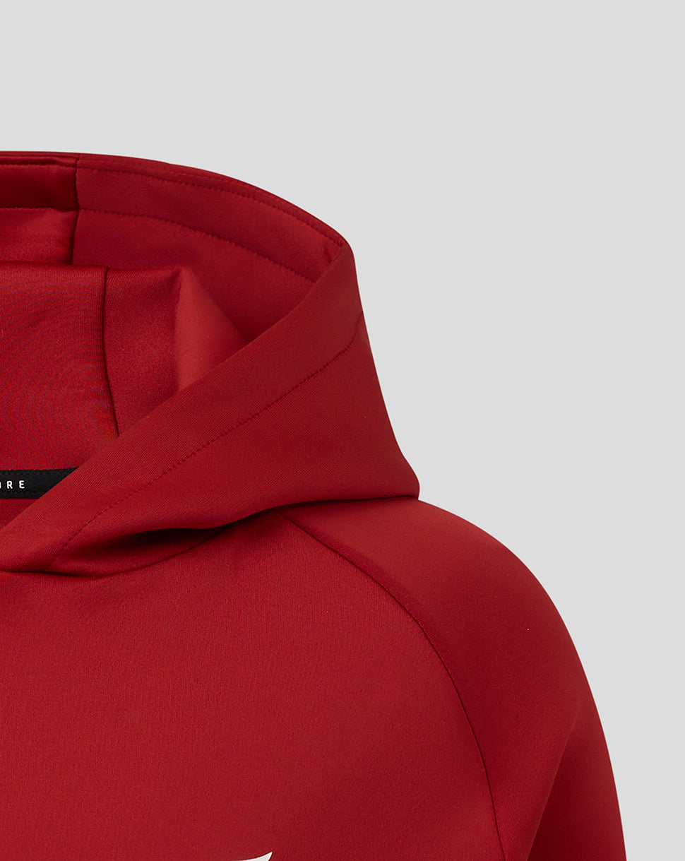 Saracens Junior 25/26 Presentation Scuba Hoodie - Rhythmic Red