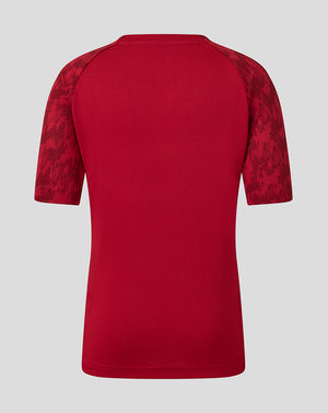Saracens Junior 25/26 Training Short Sleeve Tee - Rhythmic Red