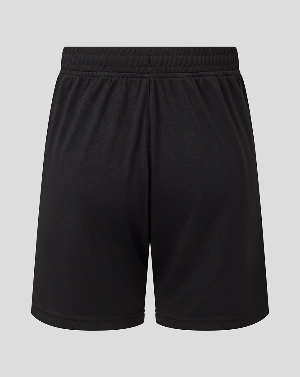 Saracens Junior 25/26 Training Knit Short - Caviar/Rhythmic Red