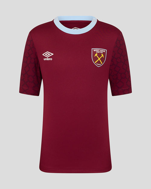 West Ham Junior Home 25/26 Pre Match Short Sleeve Shirt