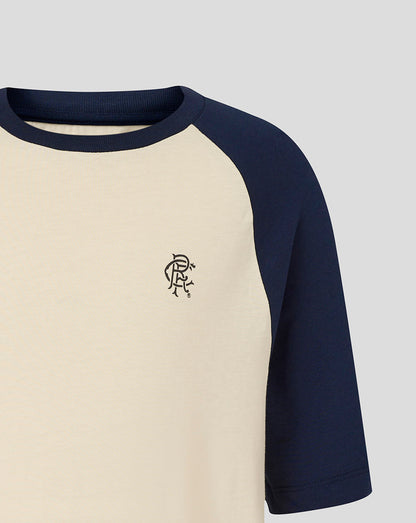 Rangers Junior 25/26 Contemporary Raglan Tee - Black