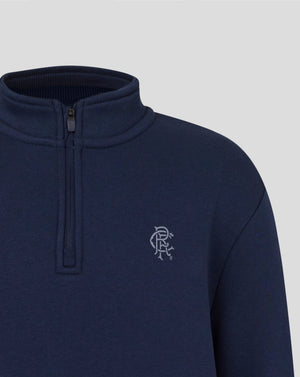 Rangers Junior 25/26 Contemporary Quarter Zip - Black