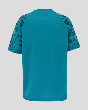 England Rugby Junior 25/26 Performance Short Sleeve Tee - Storm Blue