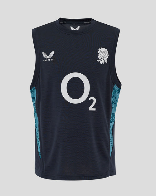 Men’s England Rugby 25/26 Performance Sleeveless T-Shirt – Inkwell