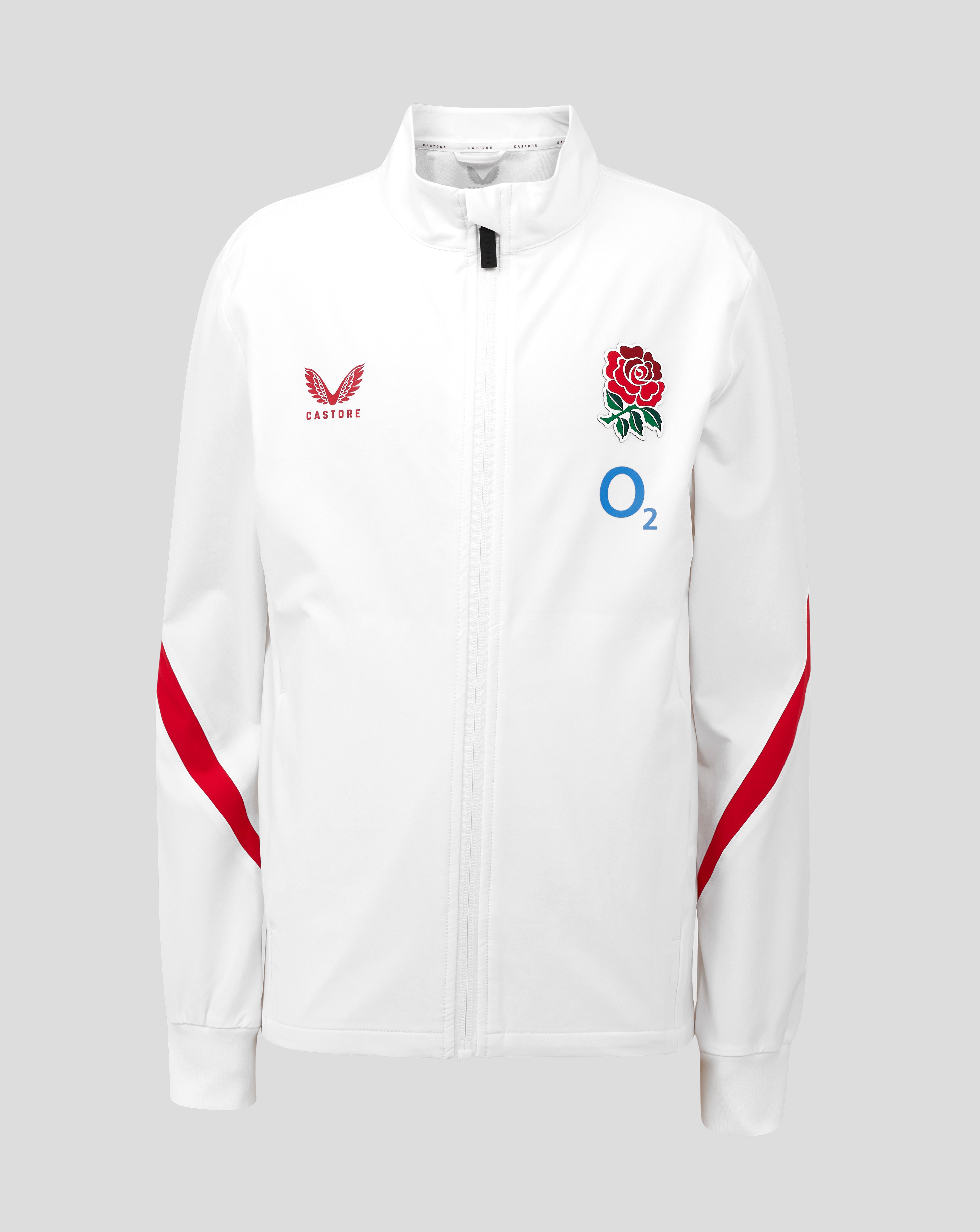 Red Roses Antham England Rugby Junior 25/26 Anthem Jacket – Castore