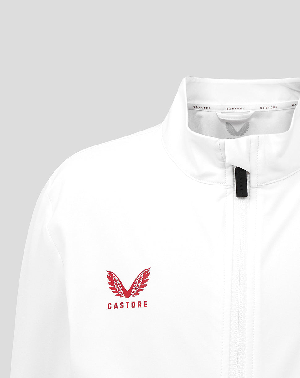 England Rugby Junior 25/26 Anthem Jacket - Brilliant White/Jester Red
