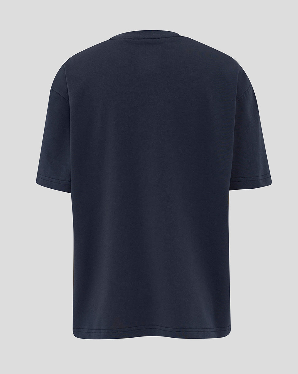 Junior England Rugby 25/26 Travel Short Sleeve T-Shirt - Inkwell - Inkwell