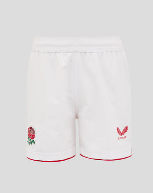 Junior England Rugby 25/26 Home Shorts - Brilliant White
