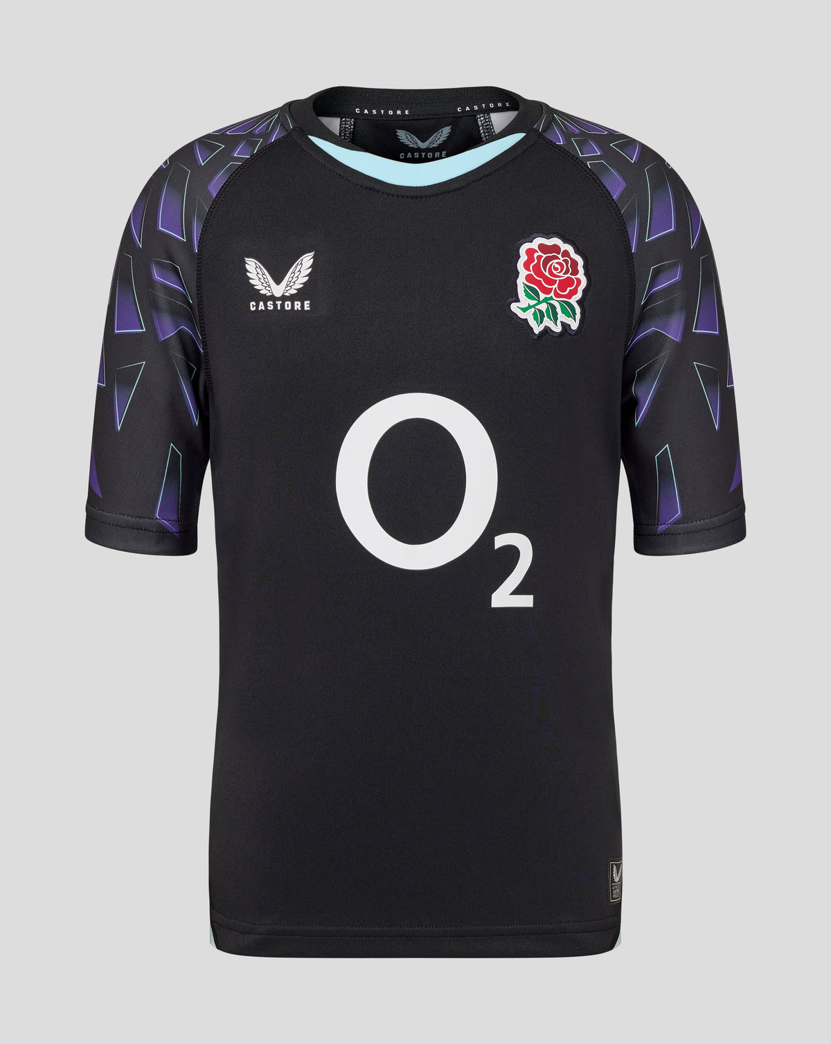 England Rugby Red Roses Junior Alternate Replica Shirt - Caviar/Atomiser