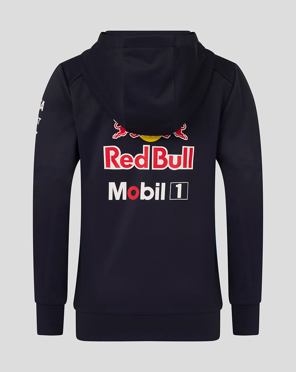 Black hoodie with Red Bull and Mobil 1 logos on a gray background