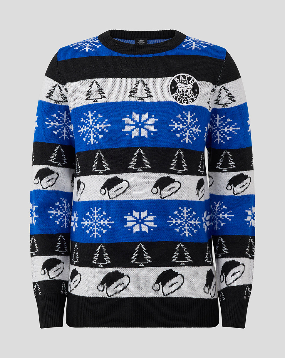 Bath Rugby Junior 25/26 Christmas Jumper - Blue