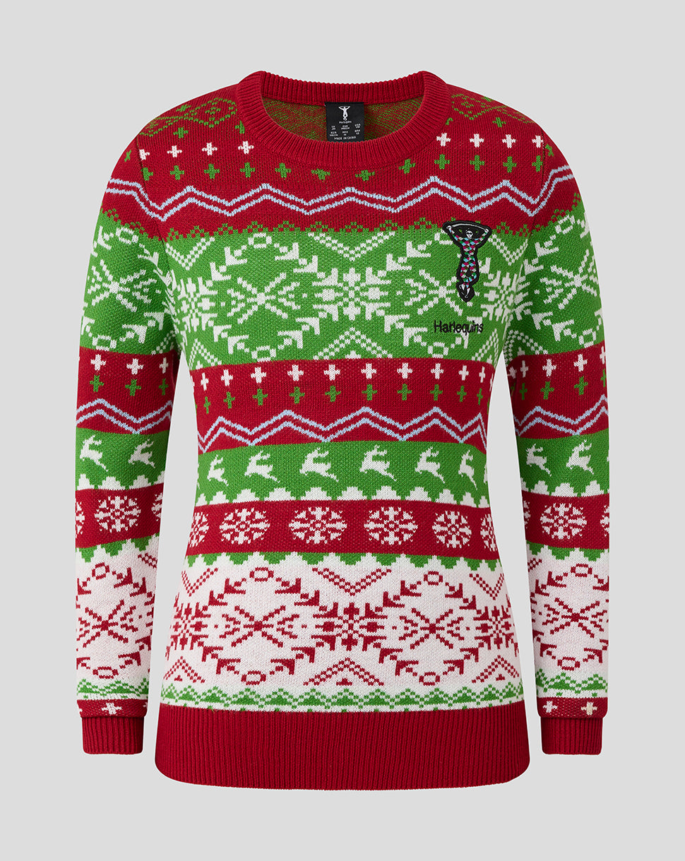 Harlequins Junior 25/26 Christmas Jumper - Red