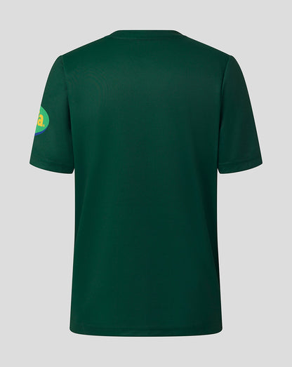 Leicester Tigers Junior 25/26 Warm Up T-Shirt - Dark Green