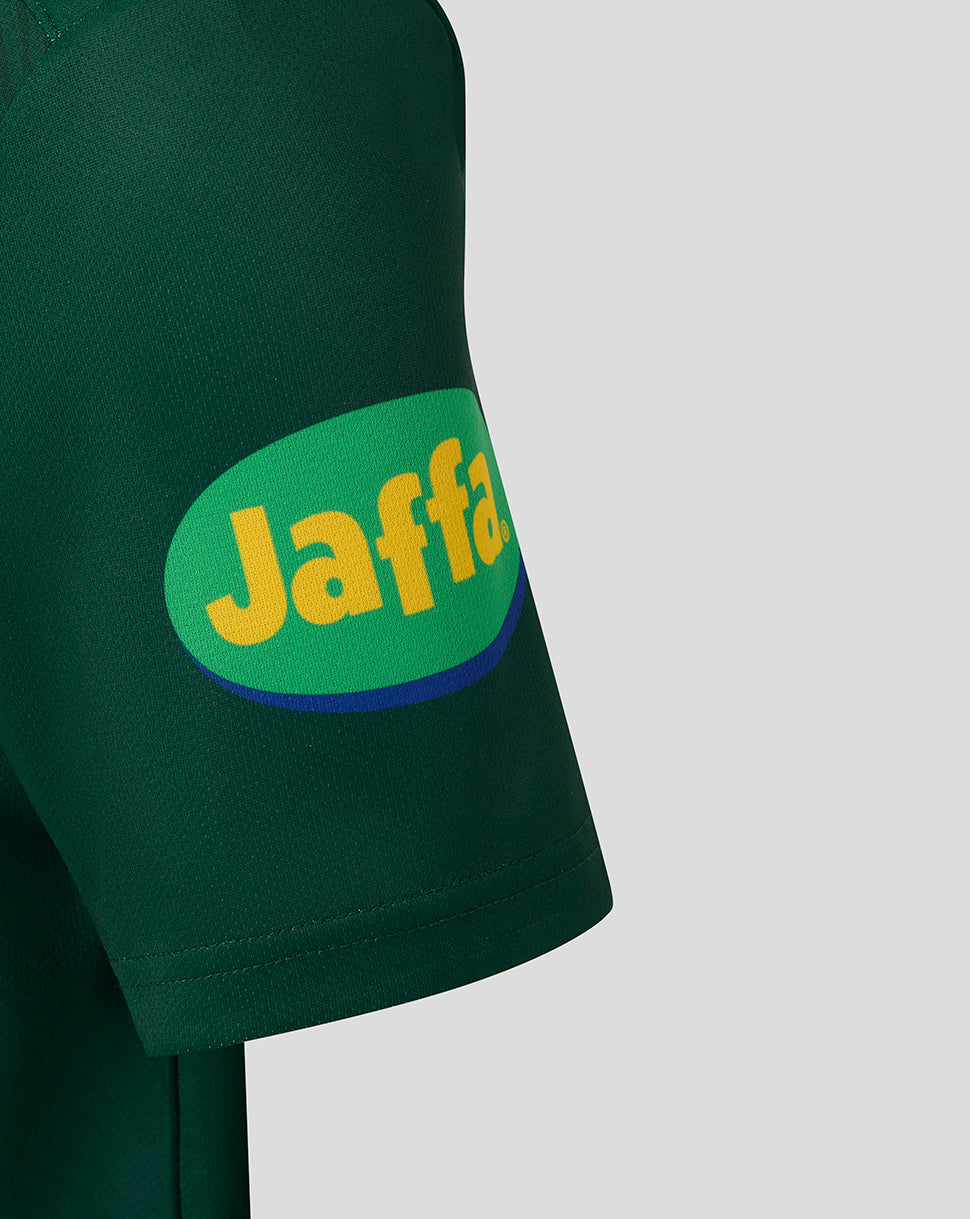 Leicester Tigers Junior 25/26 Warm Up T-Shirt - Dark Green - Dark Green