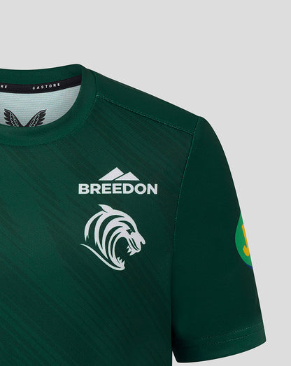Leicester Tigers Junior 25/26 Warm Up T-Shirt - Dark Green