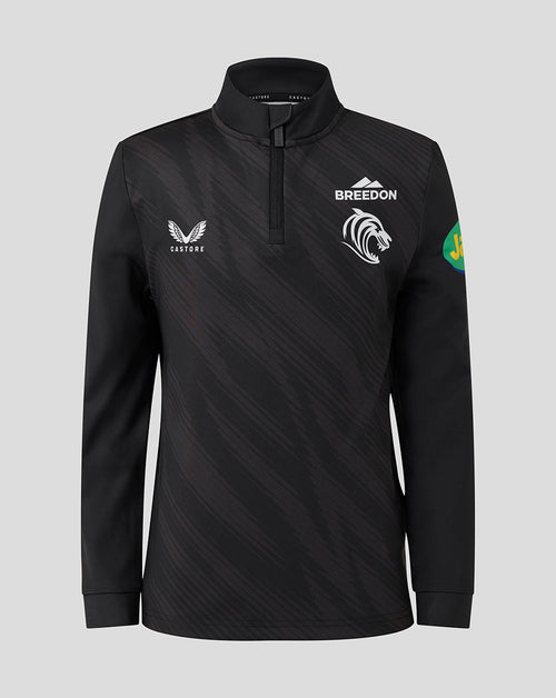 Leicester Tigers Junior 25/26 Training Quarter Zip - Black